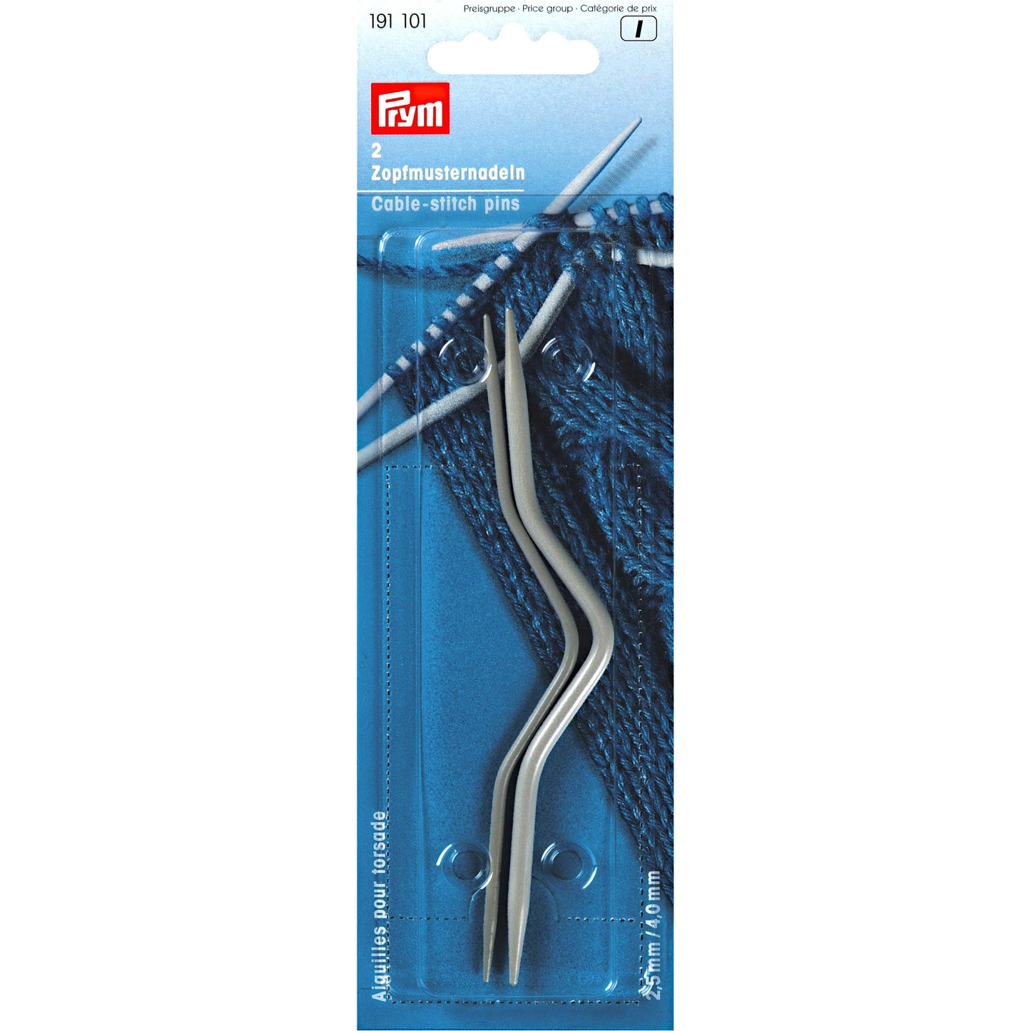 Prym Palmikkopuikko 2,5 ja 4,0 mm