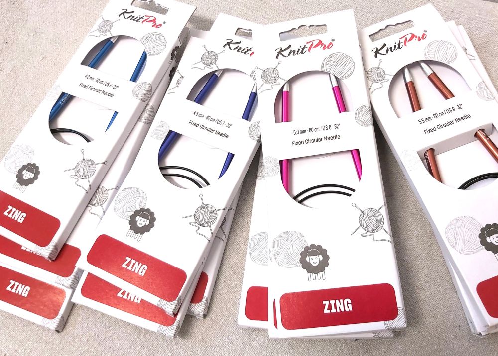 KnitPro Zing pyöröpuikot 5,0mm