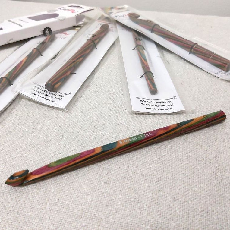 KnitPro Symfonie virkkuukoukku virkkaaminen