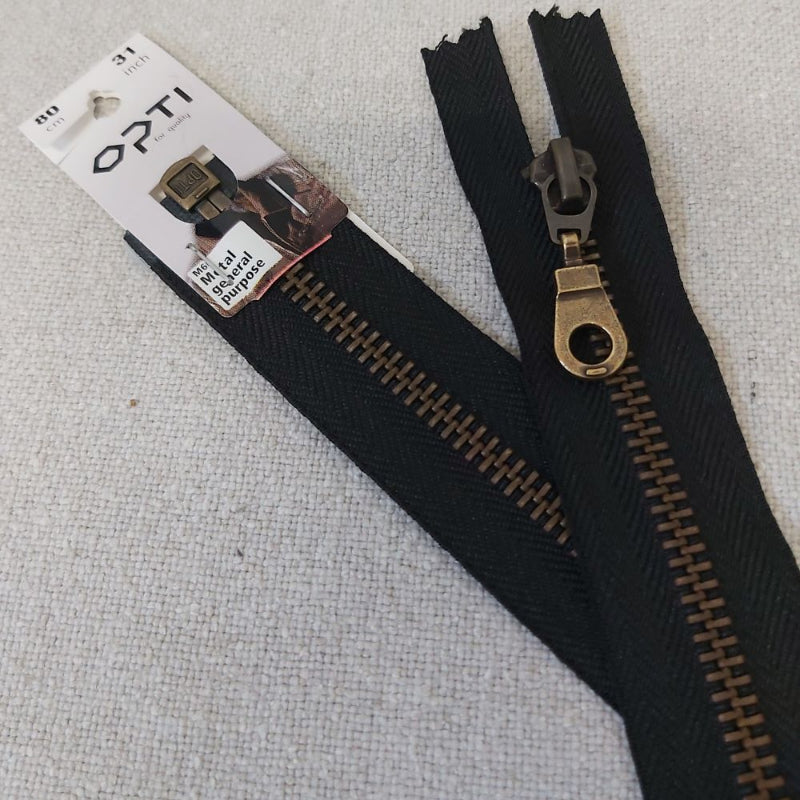 Opti M60Avo metallivetoketju patina musta 40-80 cm takkeihin