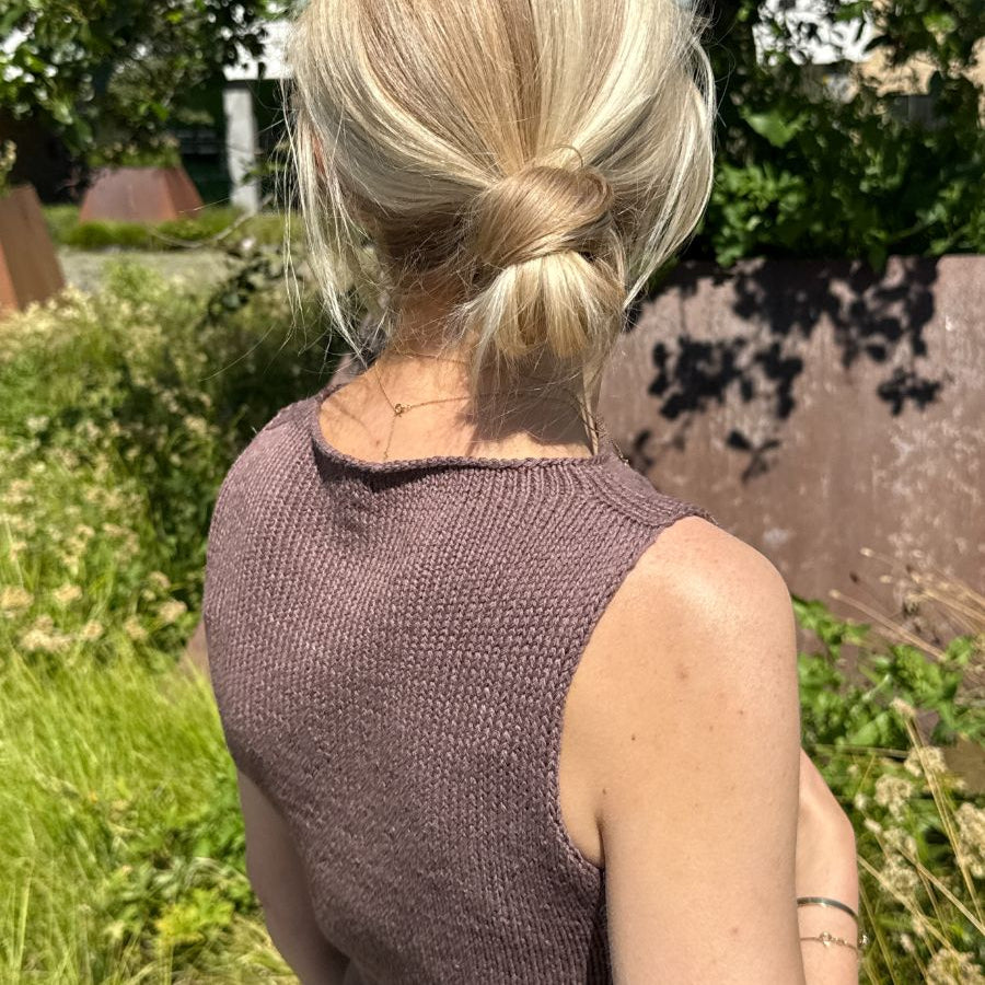 PetiteKnit Ivy Top hihaton neuletoppi Isager Trio2 tai Knitting for Olive Pure Silk langoille