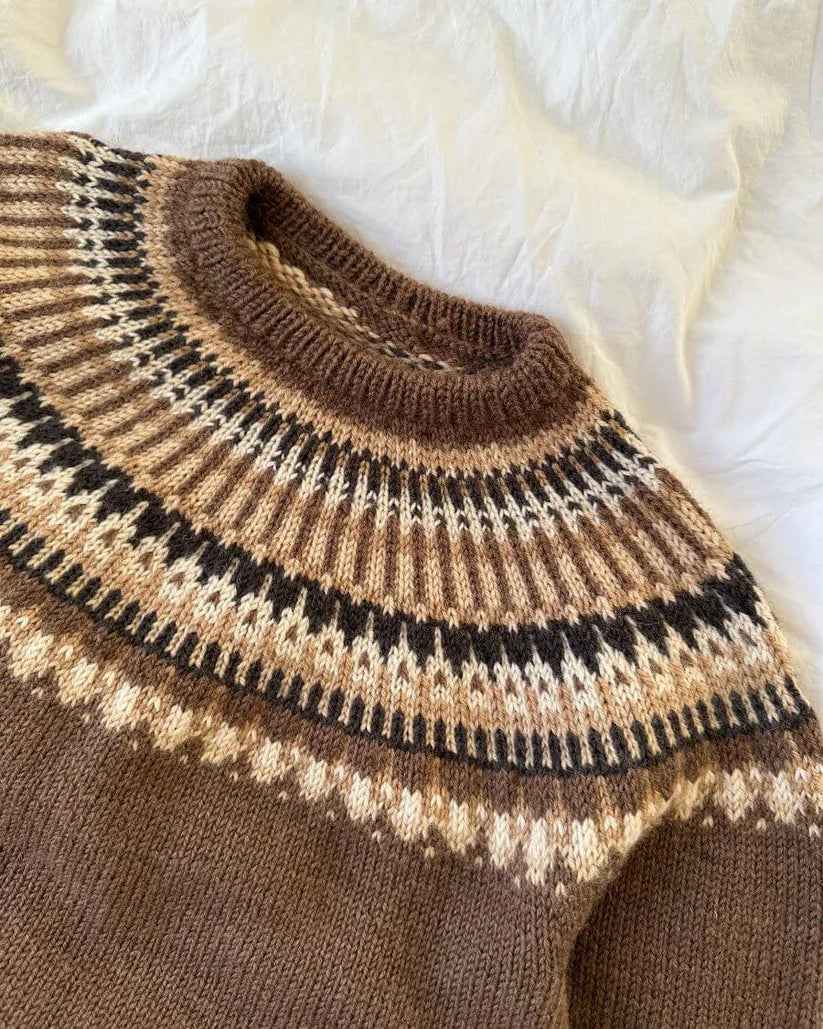 PetiteKnit Celeste Sweater Man -neuleohje (eng.)