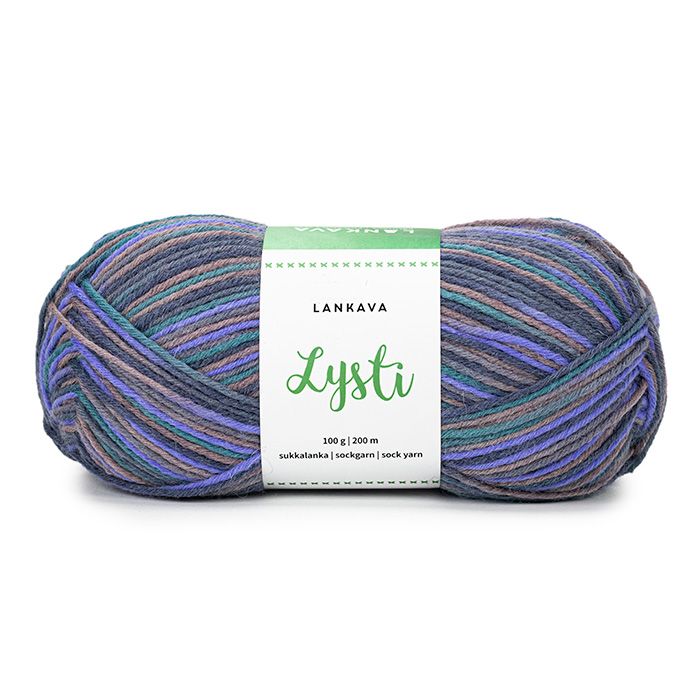 Lankava Lysti -sukkalanka 100 g Monivärinen