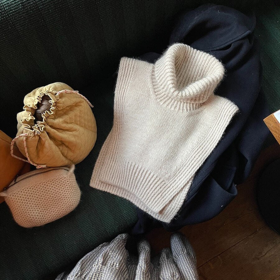 PetiteKnit Terrazzo Neck neuleohje lämmin kauluri