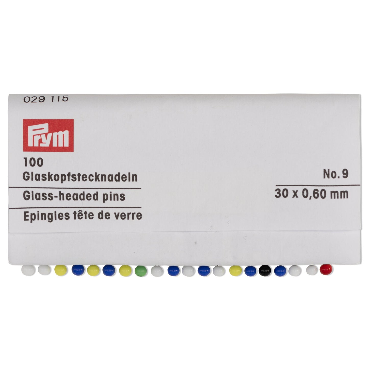 Prym Lasipäinen nuppineula 30 x 0,60 mm