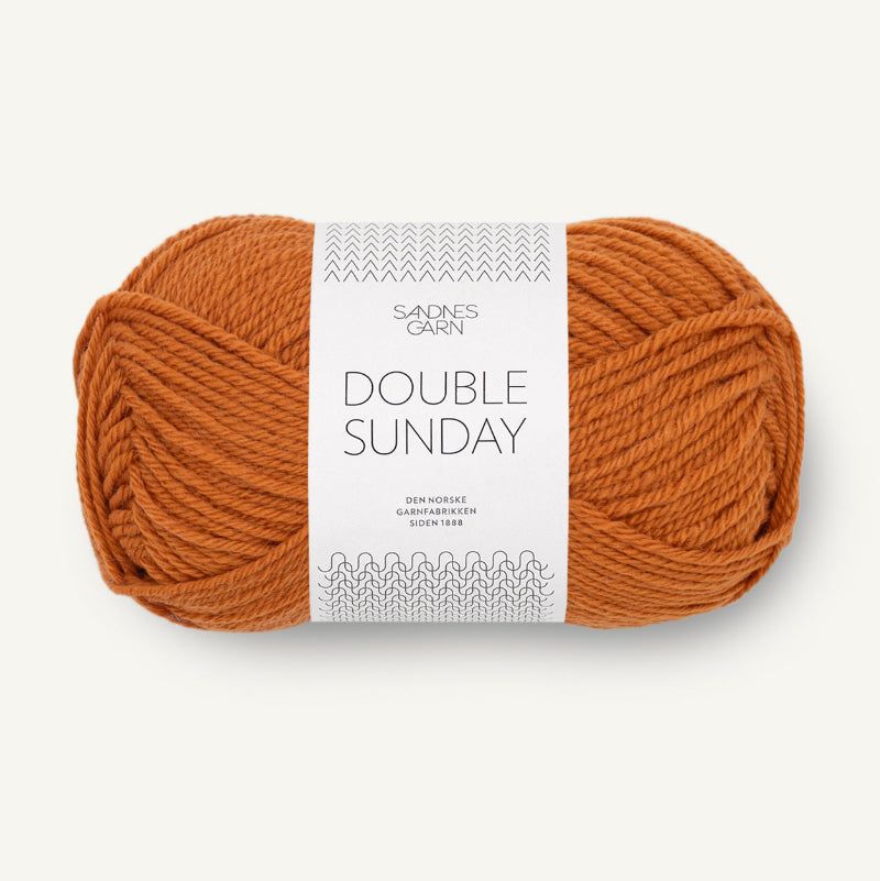 Sandnes Garn Double Sunday 50g merinovilla konjakki