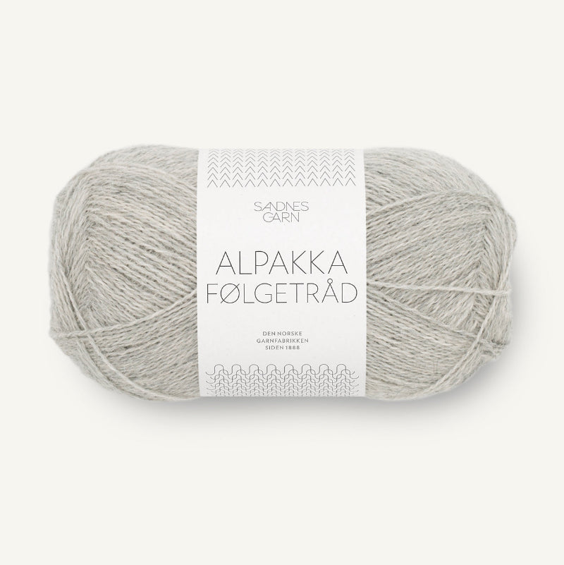 Sandnes Garn Alpakka Følgetråd 50 g alpakkalanka meleerattu harmaa