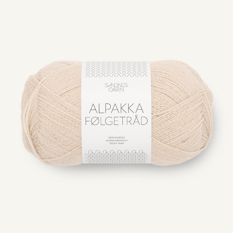 Sandnes Garn Alpakka Følgetråd 50 g alpakkalanka marsipaani