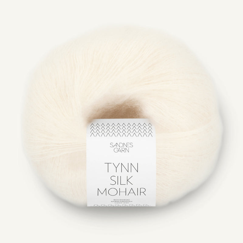 Sandnes Garn Tynn ilk Mohair 25g natur