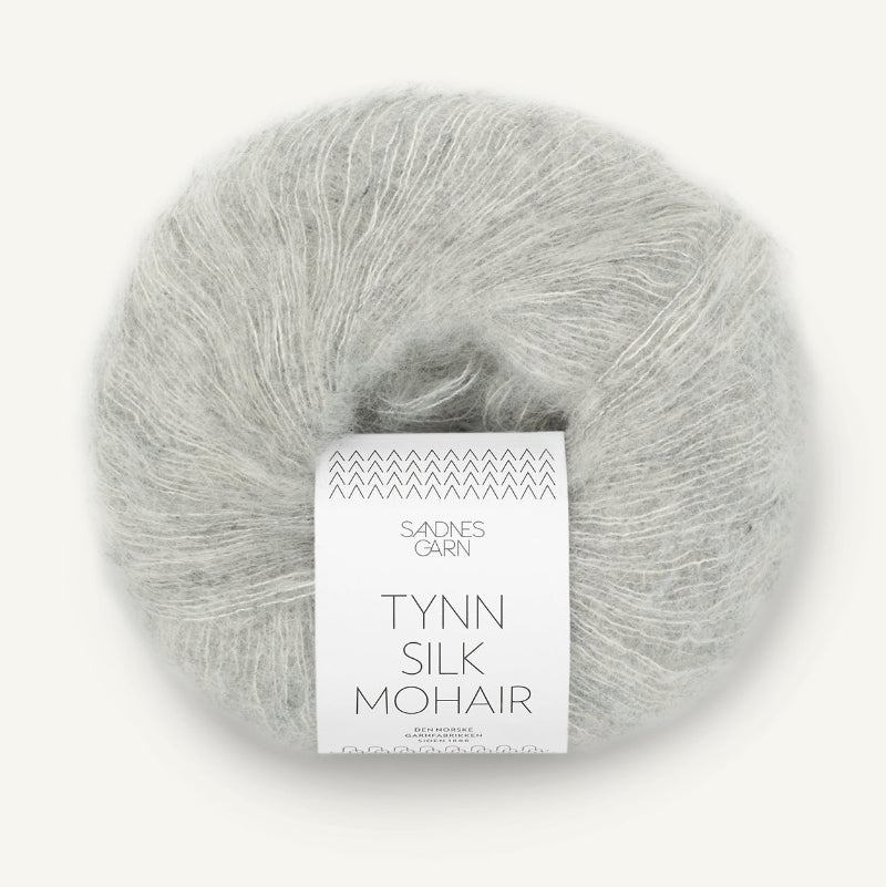 Sandnes Garn Tynn Silk Mohair 25g meleerattu vaaleanharmaa 