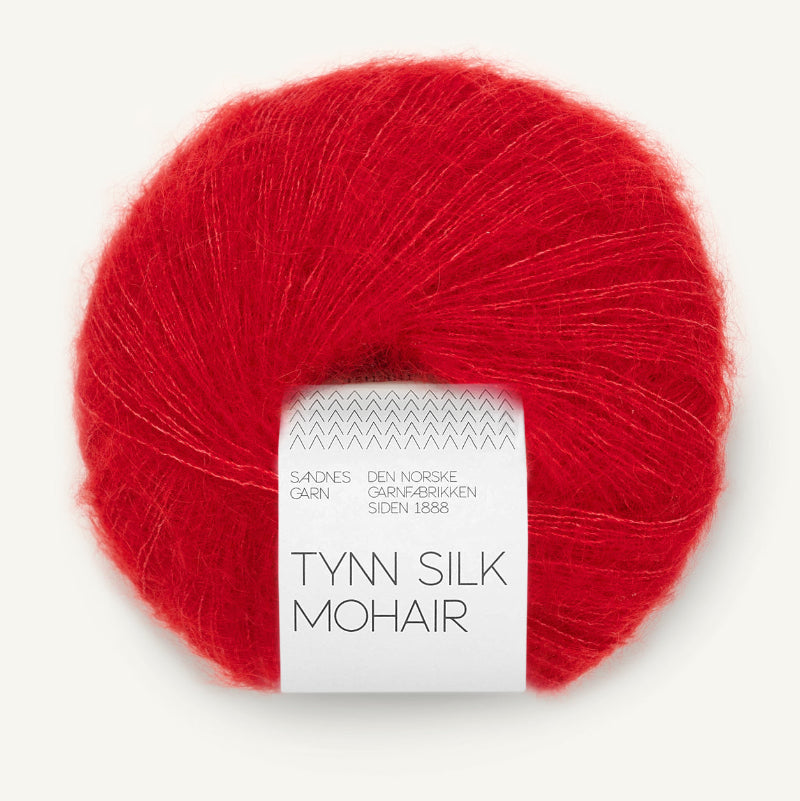 Sandnes Garn Tynn Silk Mohair 25g 4219 true red punainen