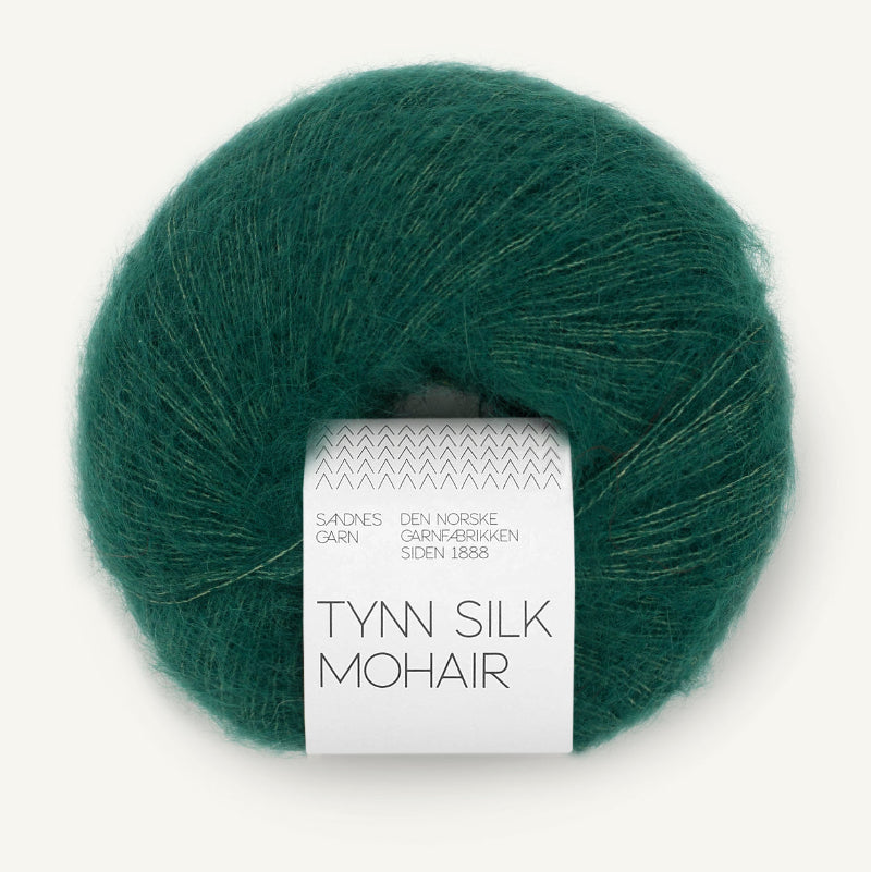 Sandnes Garn Tynn Silk Mohair 25g 7772 sademetsän vihreä