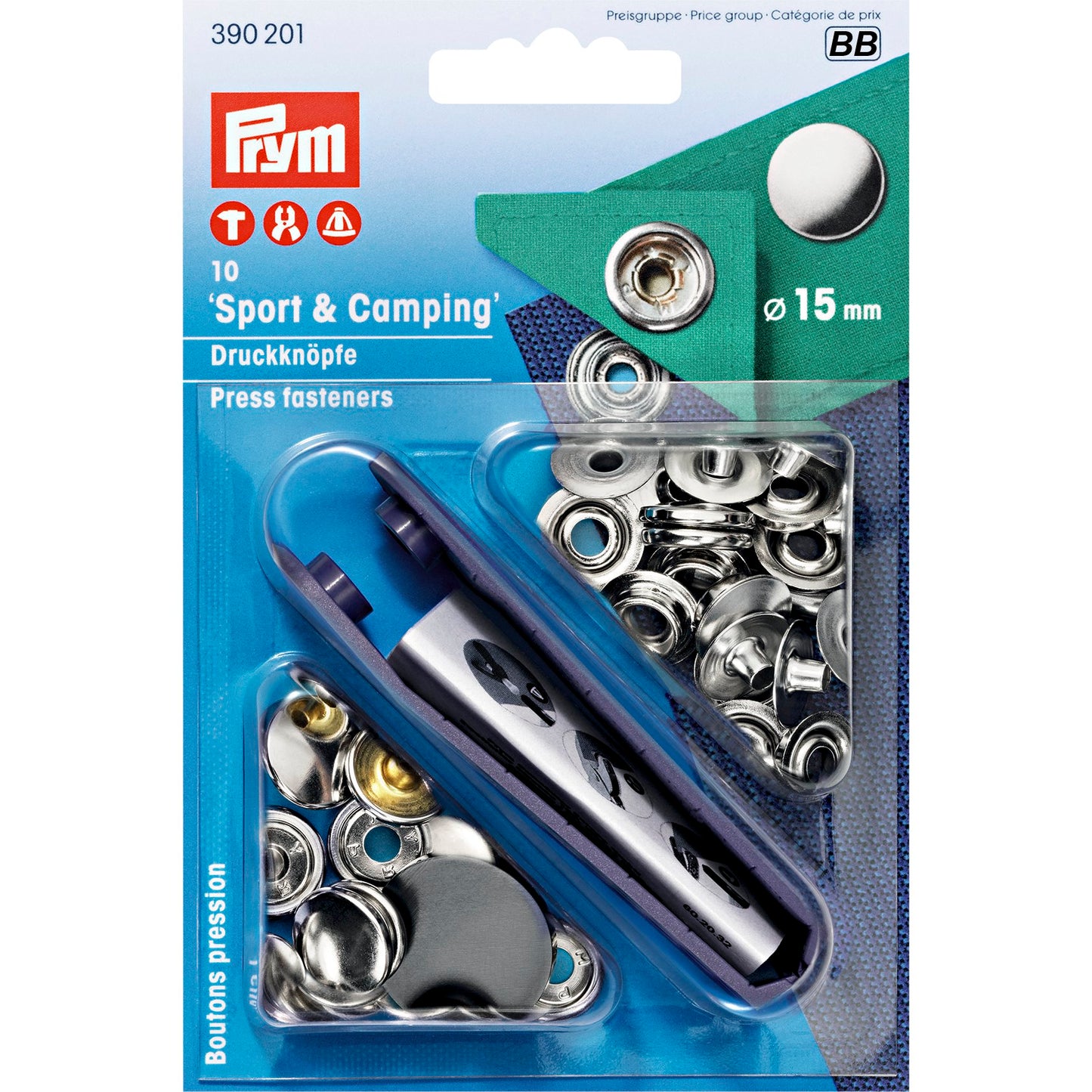 Prym Painonappi sport & camping 15mm