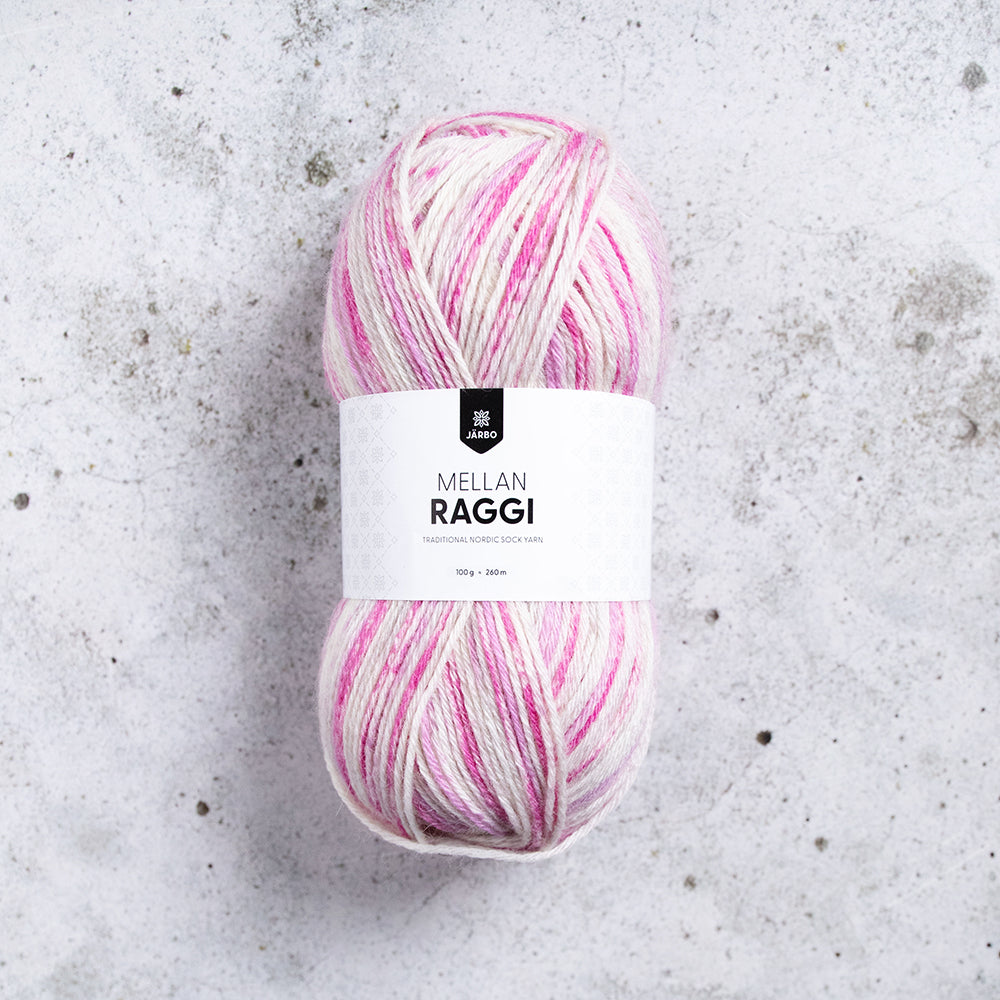 Järbo Mellan Raggi 28450 Enchanted Flowers sukkalanka mallisukka lanka