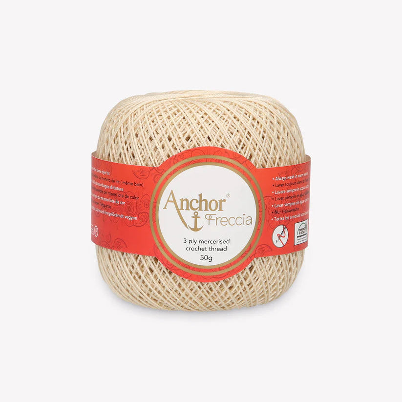 Virkkauslanka Anchor Freccia12 50g pellava 387