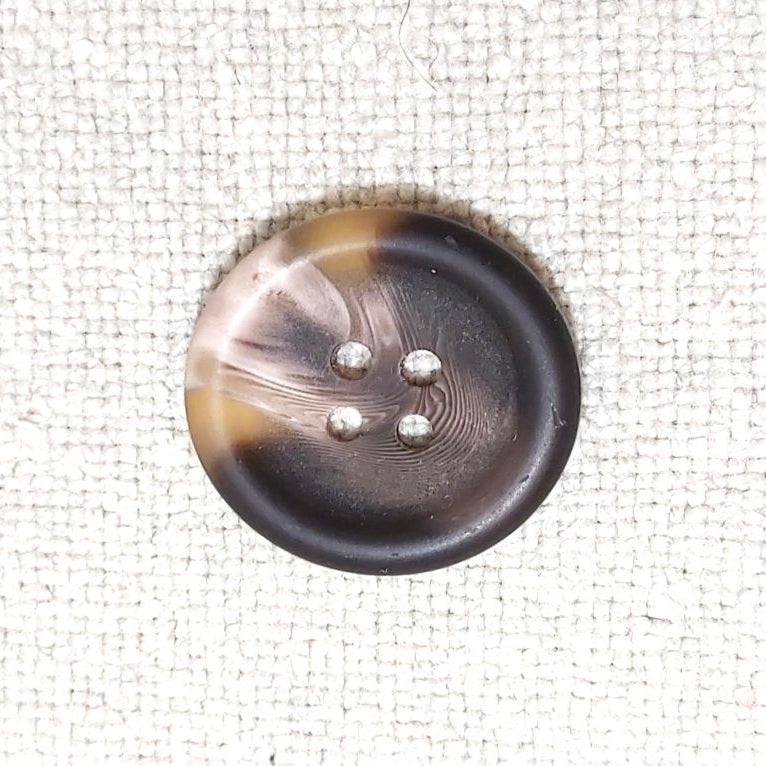 Dill nappi 23mm ruskea napit käsityötarvikkeet