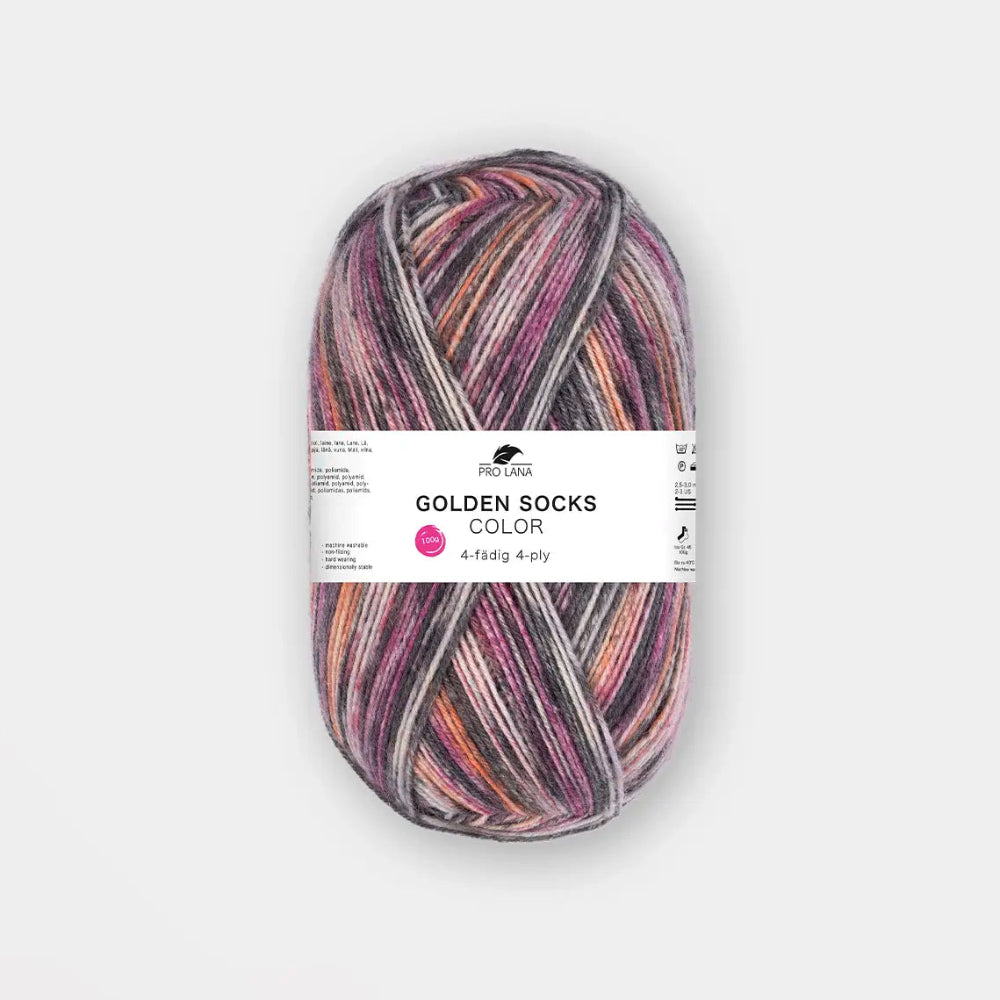 Pro Lana Golden Socks Color sukkalanka ohut villasukka 718