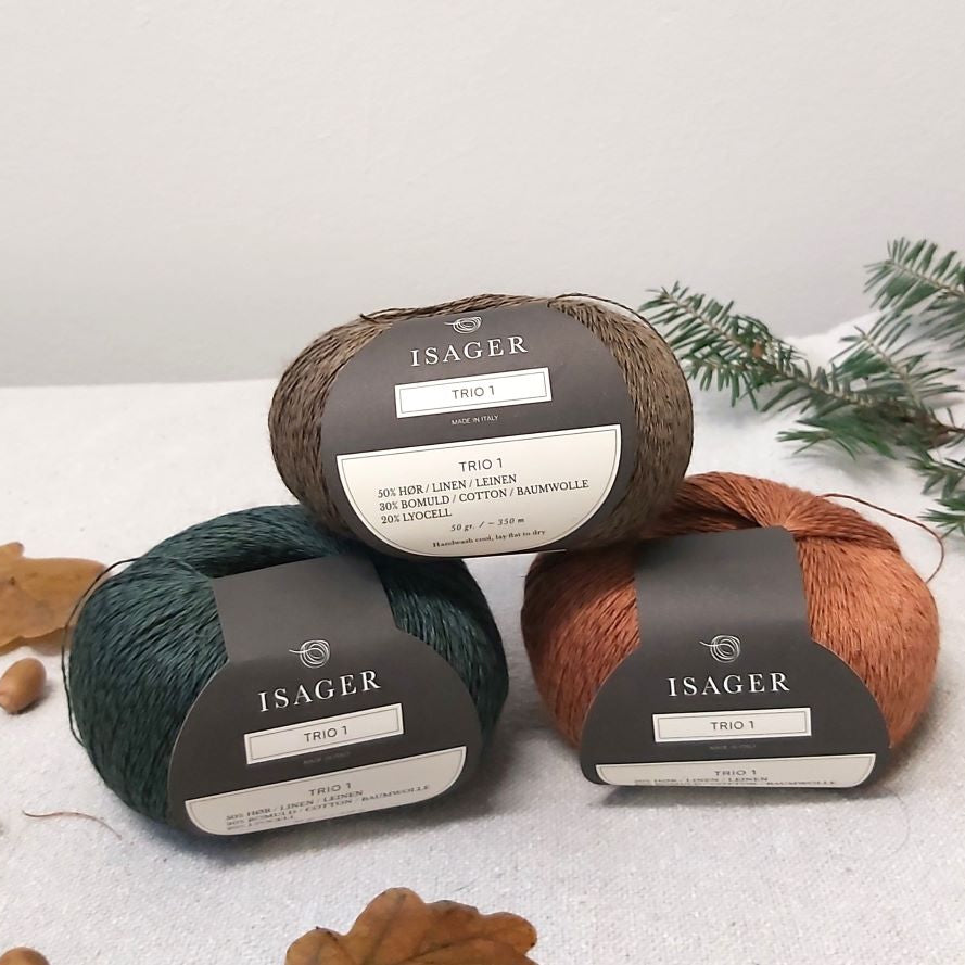 Isager Trio1 sekoitelanka neulonta kesälanka