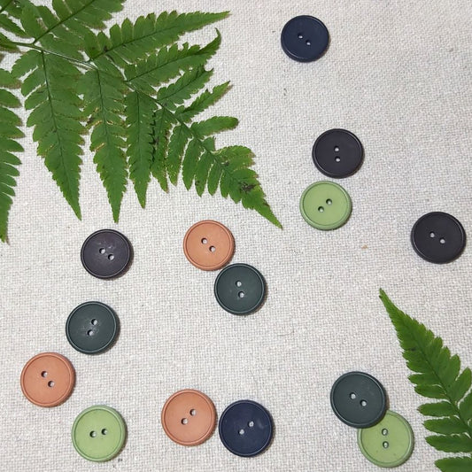 Isager puuvillanapit 20mm nappi Trio1värit neulonta ompelu