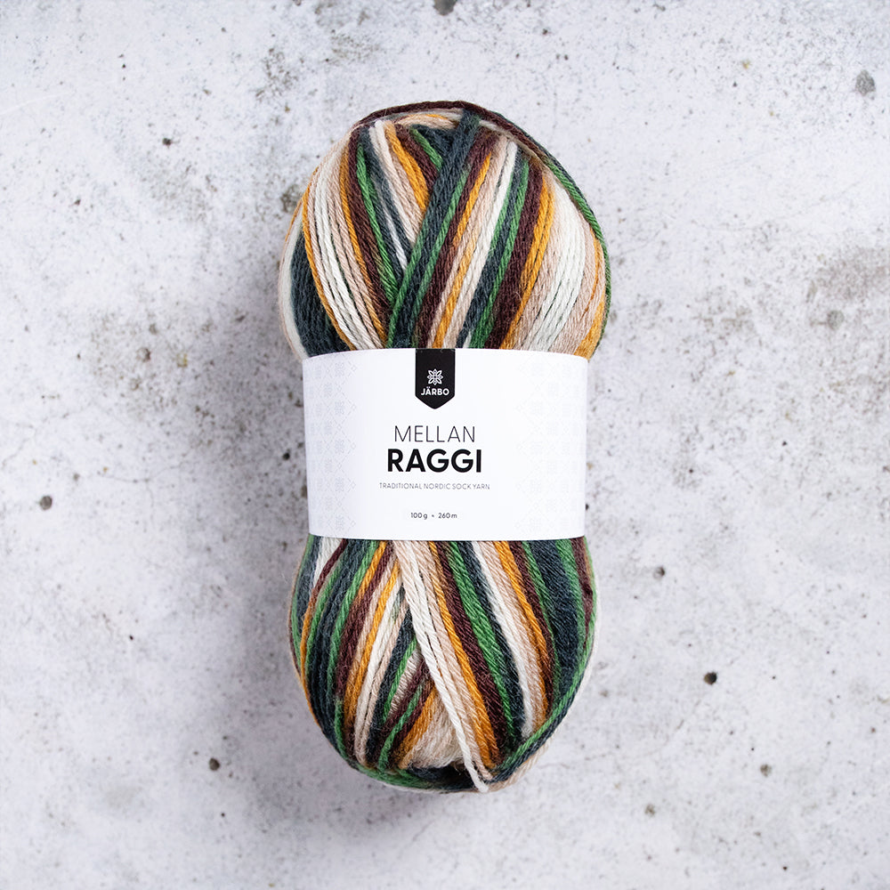 Järbo Mellan Raggi 28443 Woodland trail sukkalanka mallisukka lanka