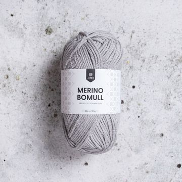 Järbo Merino Bomull merino puuvilla lanka 34001 harmaa