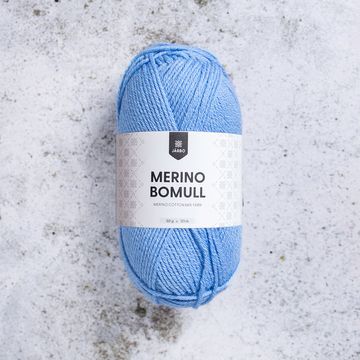 Järbo Merino Bomull merino puuvilla lanka 34006 vaaleansininen
