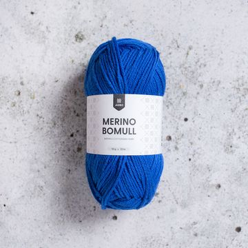Järbo Merino Bomull merino puuvilla lanka 34010 sininen