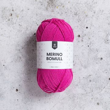 Järbo Merino Bomull merino puuvilla lanka 34011 pinkki