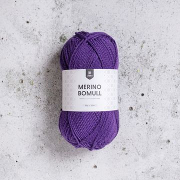 Järbo Merino Bomull merino puuvilla lanka 34018 violetti
