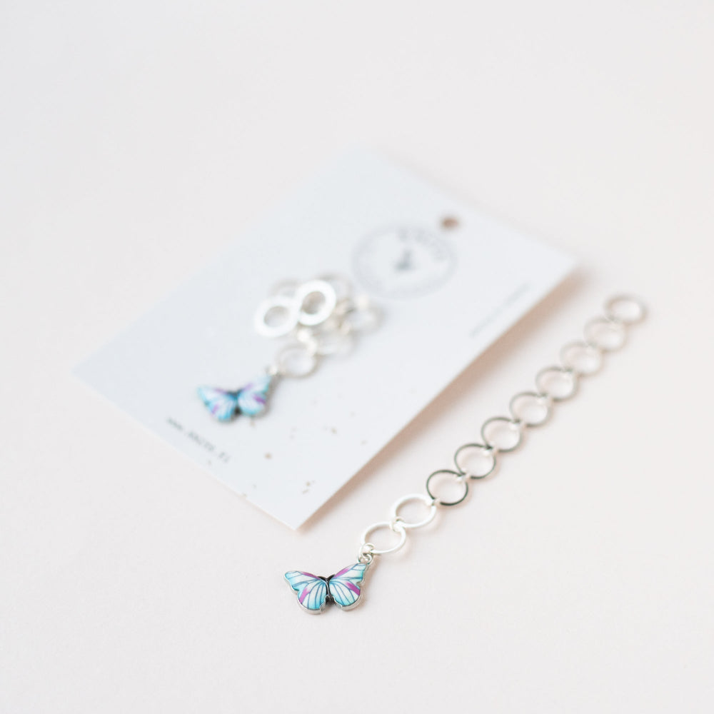 Knits by Cindy Ekman Kerroslaskuri Row counter perhonen