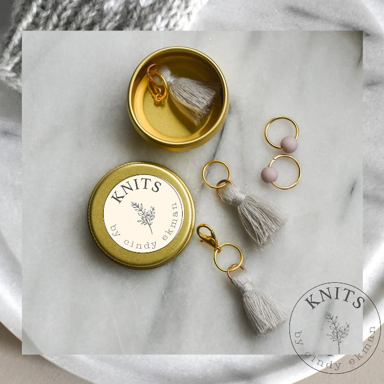 Knits by Cindy Ekman Tasseli -silmukkamerkkisetti