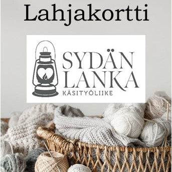 Käsityöliike Sydänlanka Hämeenlinna lankakauppa lahjakortti