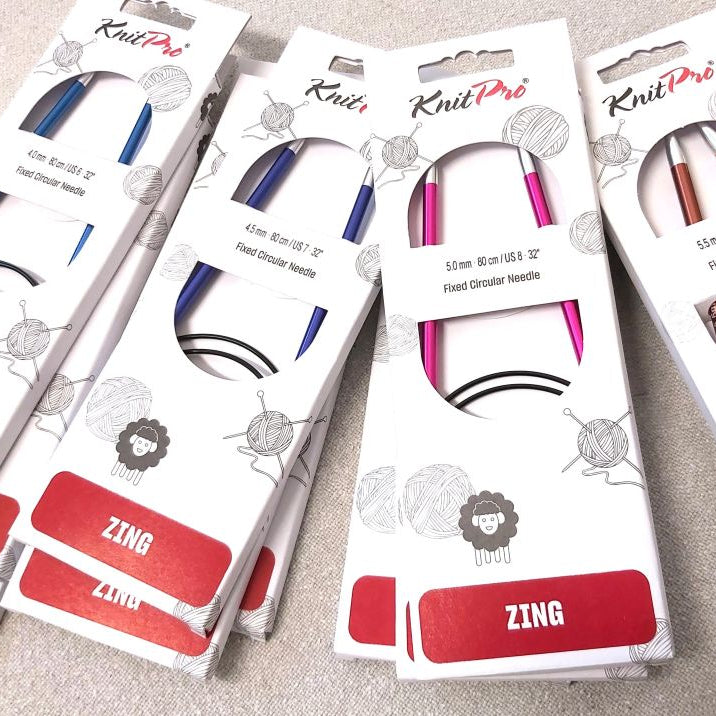 KnitPro Zing pyöröpuikot neulonta