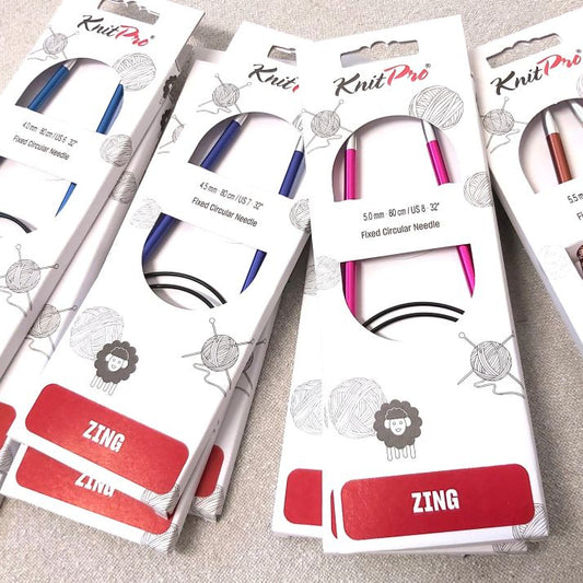 KnitPro Zing pyöröpuikot neulonta