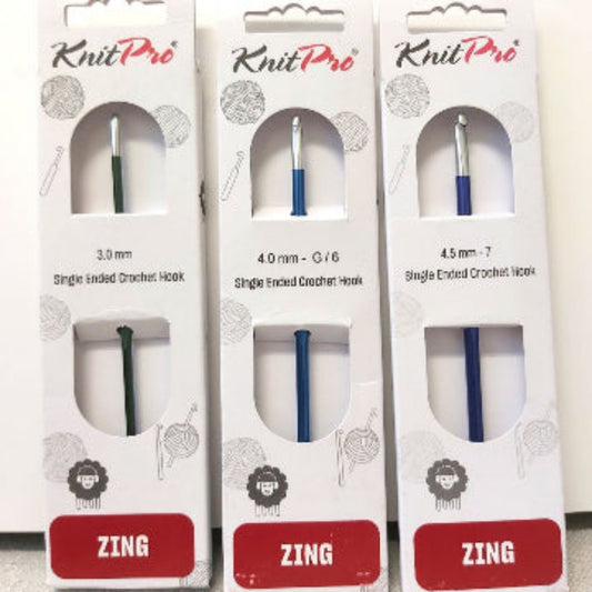 KnitPro Zing virkkuukoukut virkkaaminen