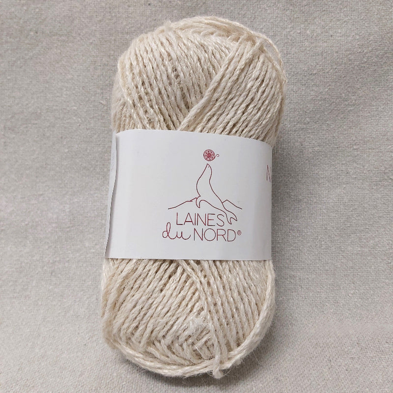 Laines du Nord Natural Bag juutti-puuvilla-lanka kesäkassin neulonta tai virkkaus 09 valkoinen