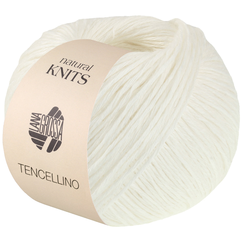 Lana Grossa Tencellino pellava-tencel kesälanka kesätoppeihin 001 valkoinen