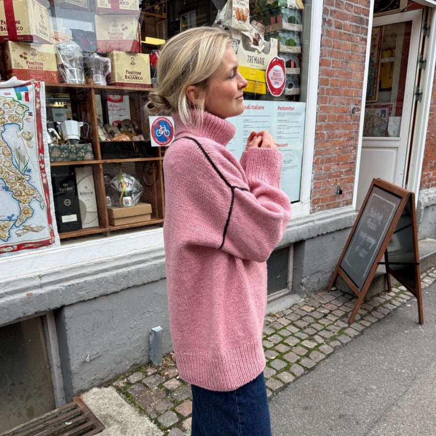 PetiteKnit Linea Sweater lämmin neulepusero neuleohje 