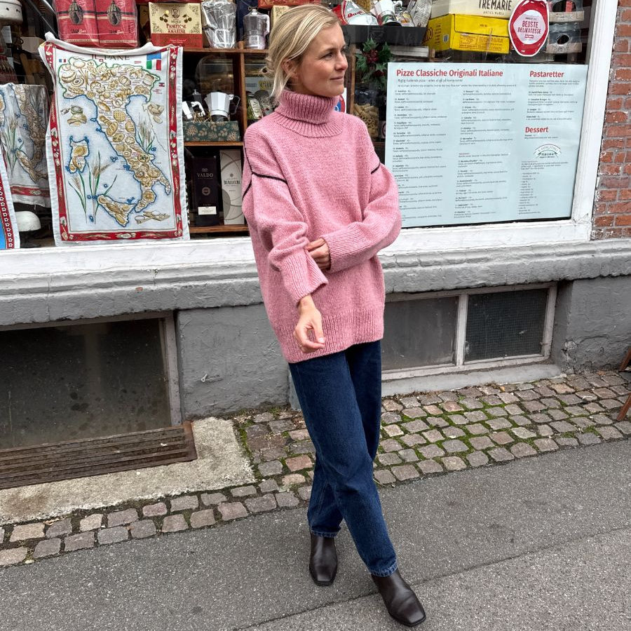PetiteKnit Linea Sweater lämmin neulepusero neuleohje 