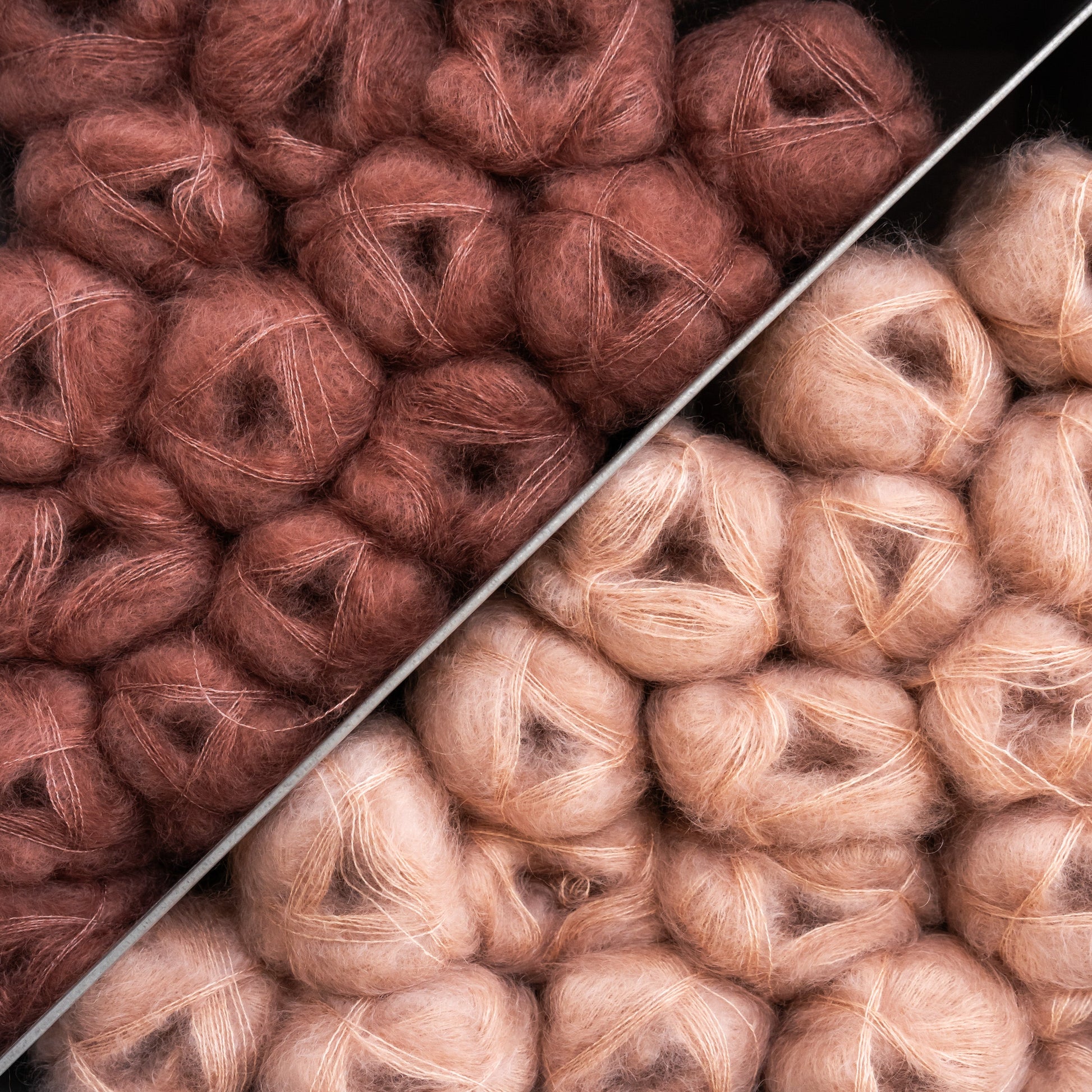 Isager yarn Silk Mohair lanka silkkimohair neulelangat 