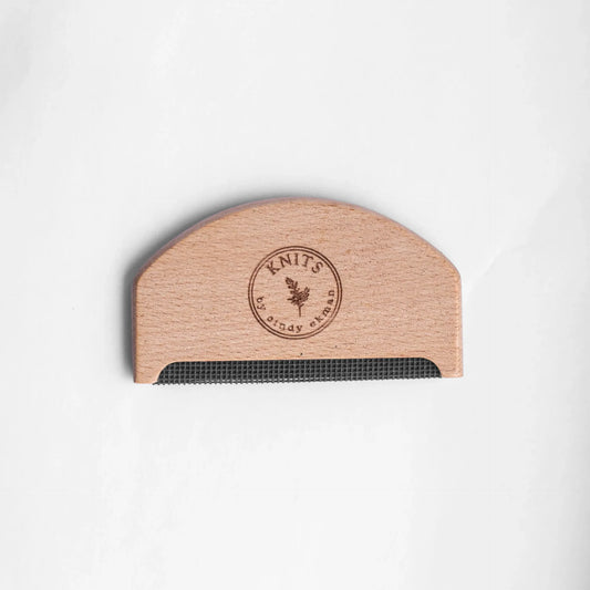 Knits by Cindy Ekman nukkakampa nukanpoistaja neuleenhoito