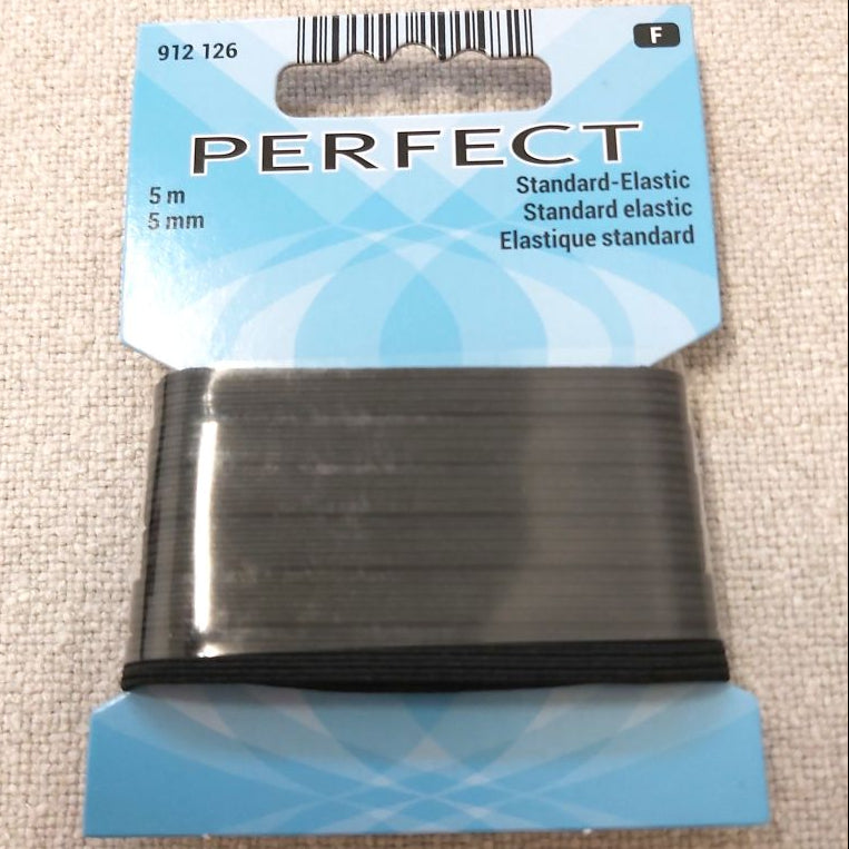 Perfect Kuminauhapaketti musta leveys 5mm 5metriä