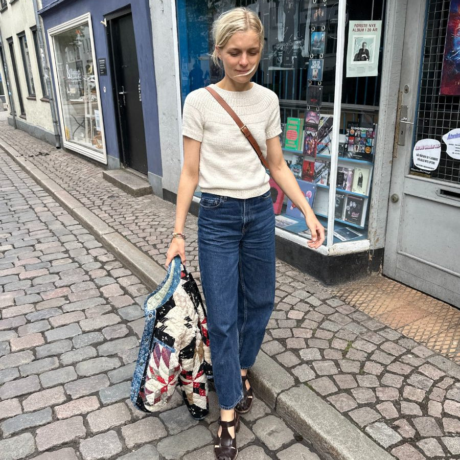 PetiteKnit Ankers summer shirt Ankerin kesäpaita helppo neuleohje