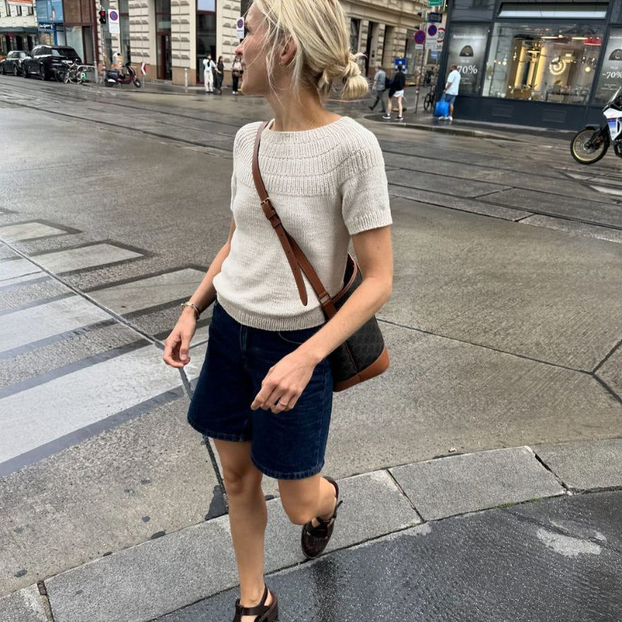 PetiteKnit Ankers summer shirt Ankerin kesäpaita helppo neuleohje