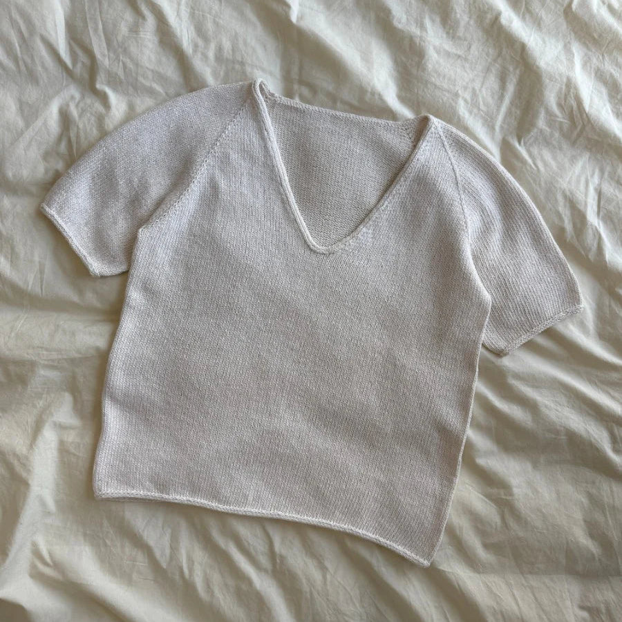 PetiteKnit Cumulus Tee kesäneule Knitting for Olive Pure Silk langalle