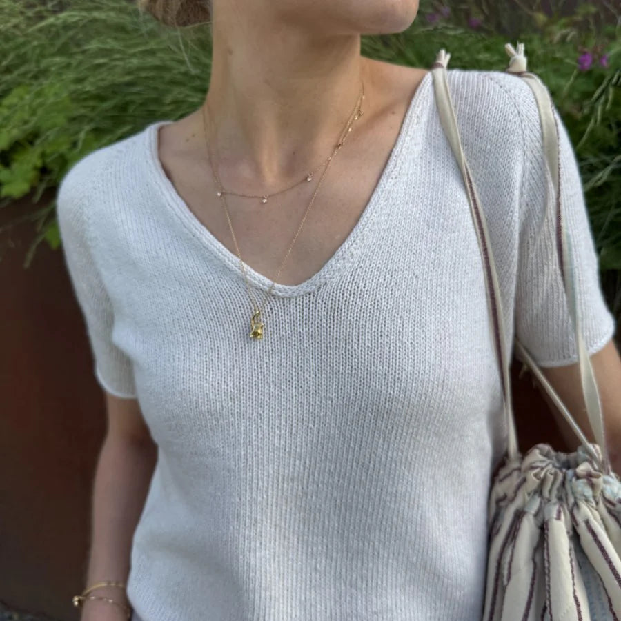 PetiteKnit Cumulus Tee kesäneule Knitting for Olive Pure Silk langalle
