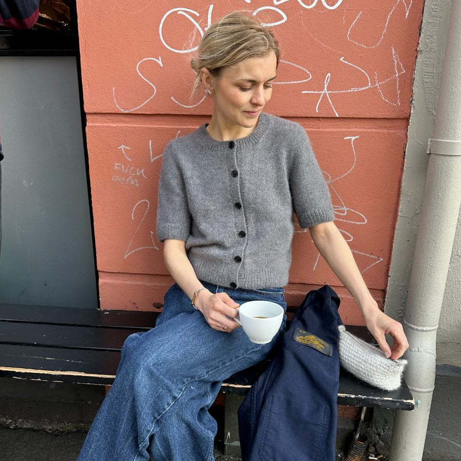PetiteKnit Maggie Cardigan lyhythihainen neuletakki neuleohje