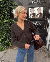 PetiteKnit neuletakkiohje Champagne cardigan suomeksi