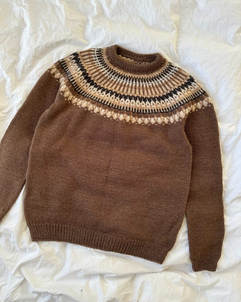PetiteKnit Celeste Sweater Man -neuleohje (eng.)
