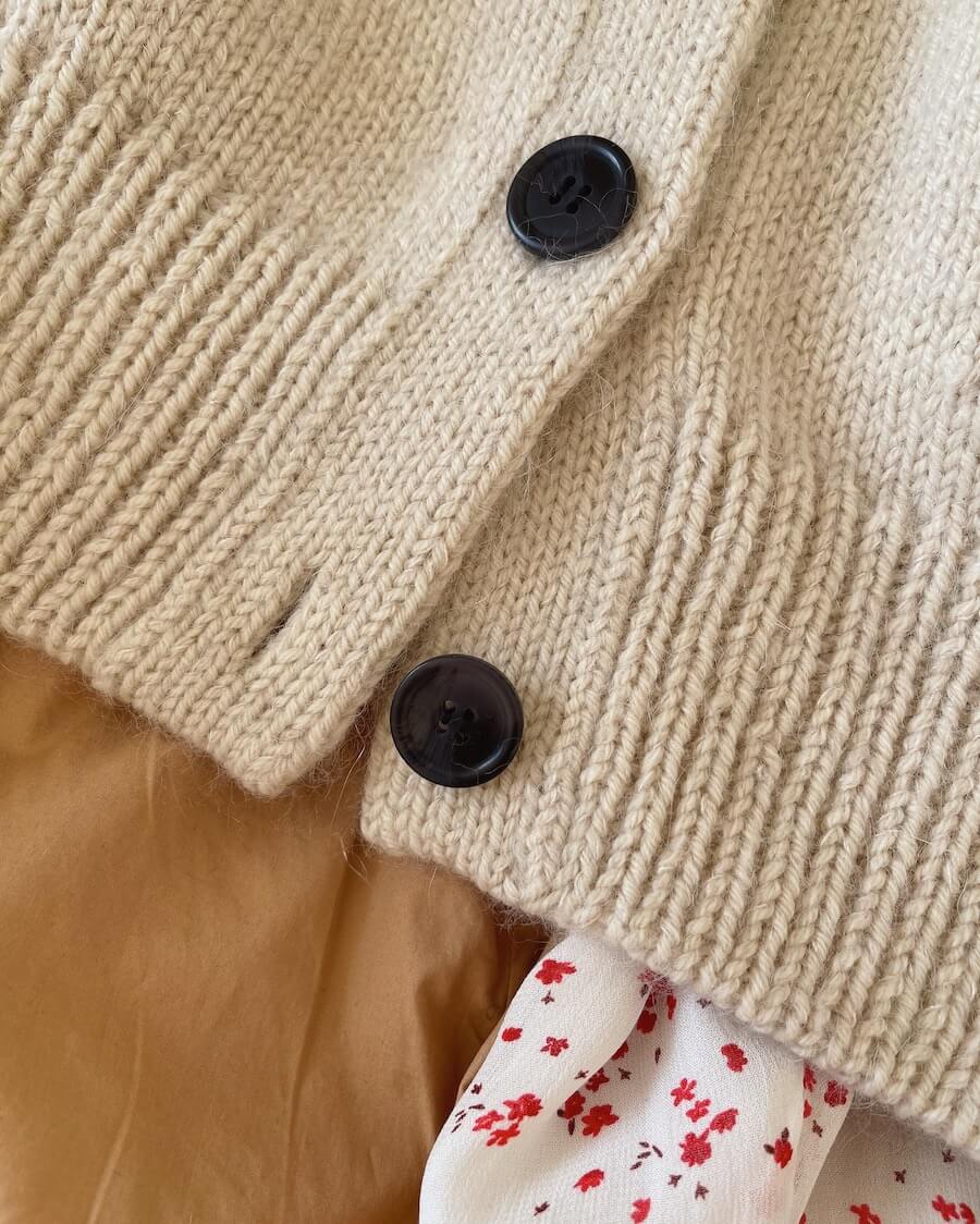 PetiteKnit Champagne Cardigan -neuleohje